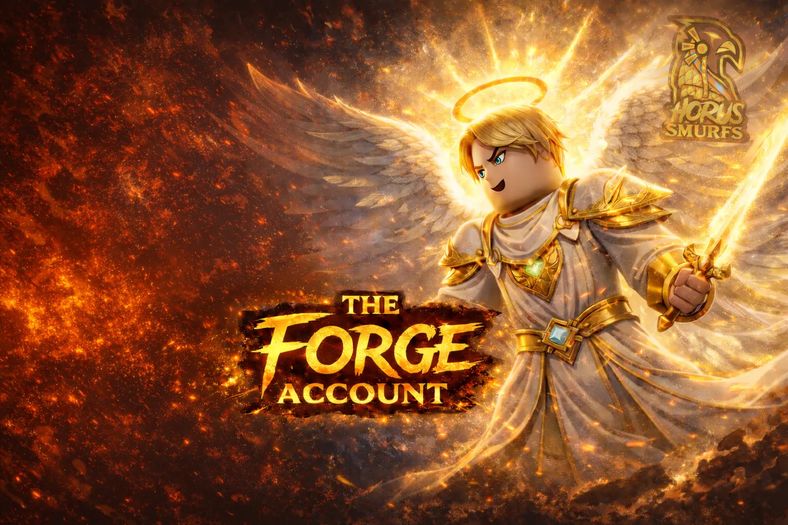 🏆The Forge-Roblox  👼 Angel Race  ⛏️ Arcane Pickaxe 🔰 Perfect Starter  🔐 Unverified Email 🚀 instant delivery